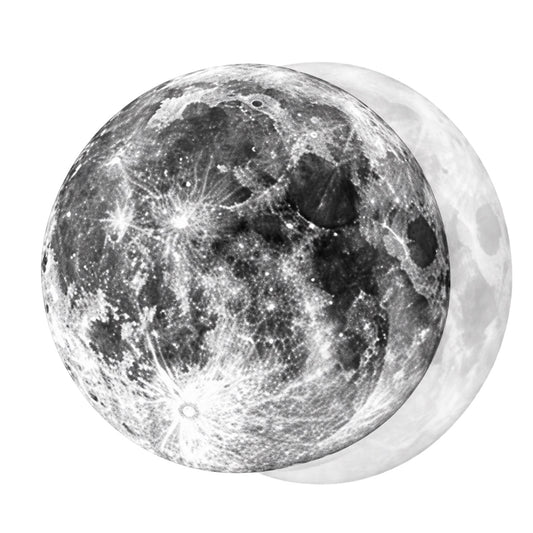 Double Vision Moon Graphic Temporary Tattoo