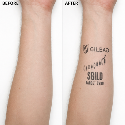 Gilead Gild Investor Temporary Tattoo