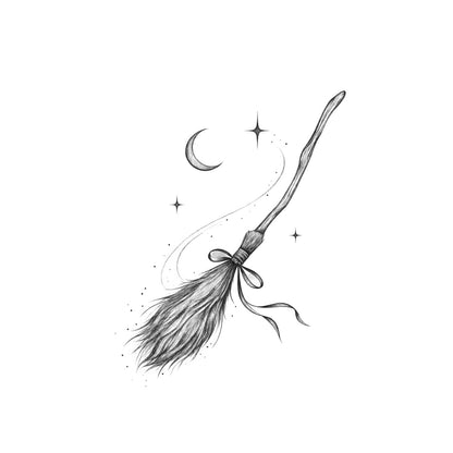 Starry Broom Temporary Tattoo | Superink Lab