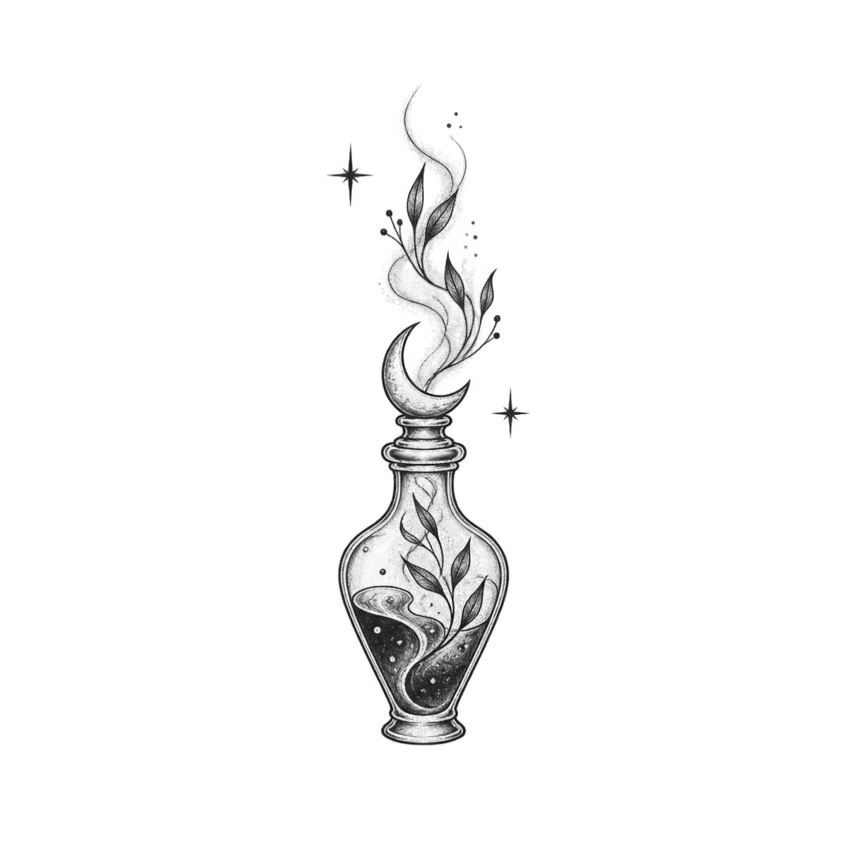 Moon Potion Temporary Tattoo
