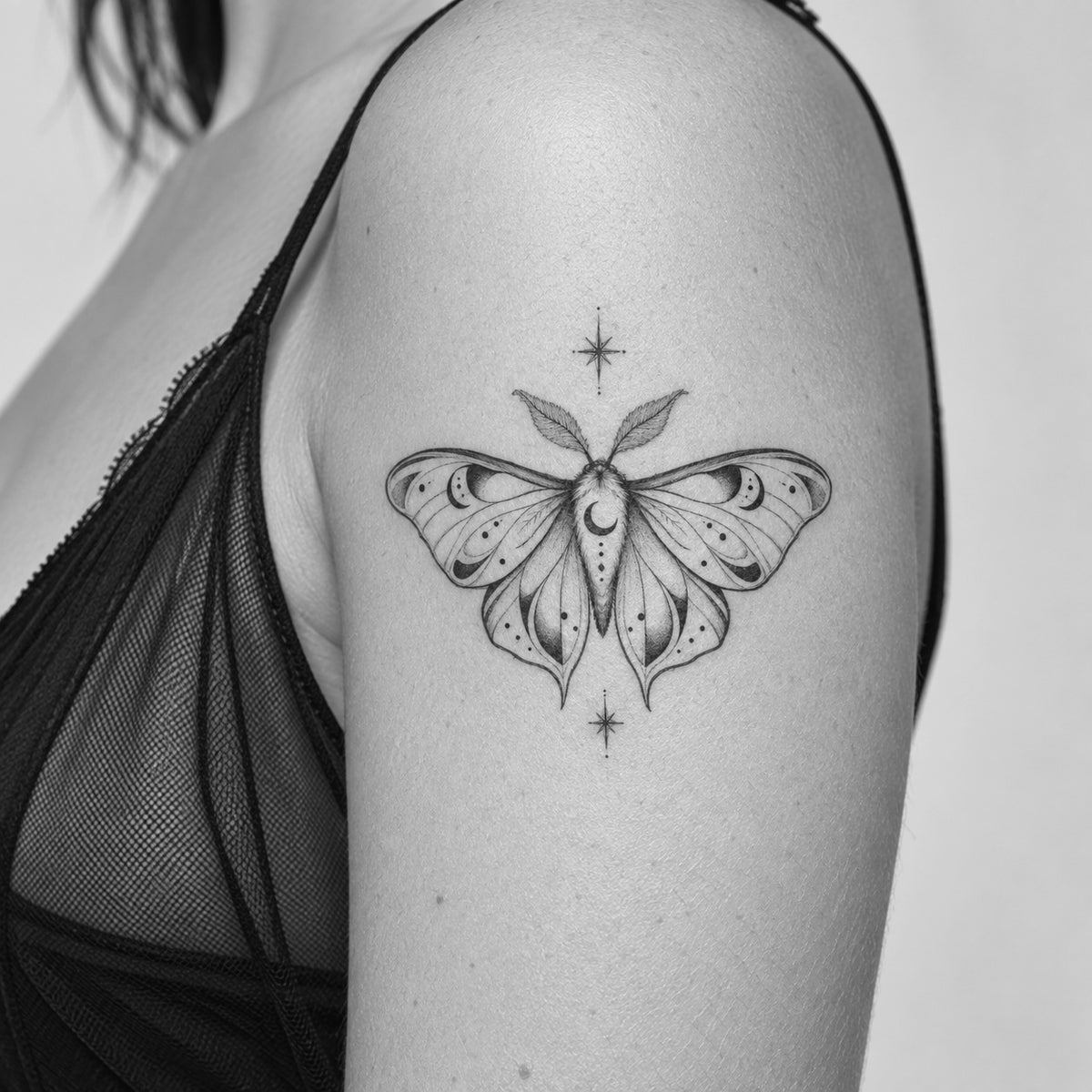 Moon Moth Temporary Tattoo | Superink Lab