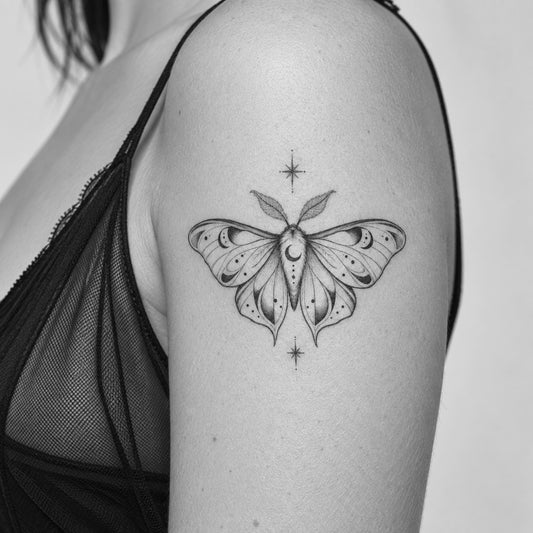 Moon Moth Temporary Tattoo | Superink Lab