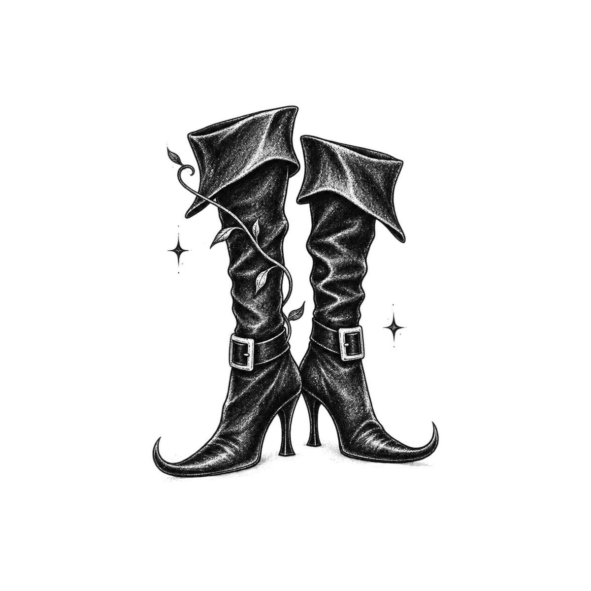 Witch Boots Temporary Tattoo | Superink Lab