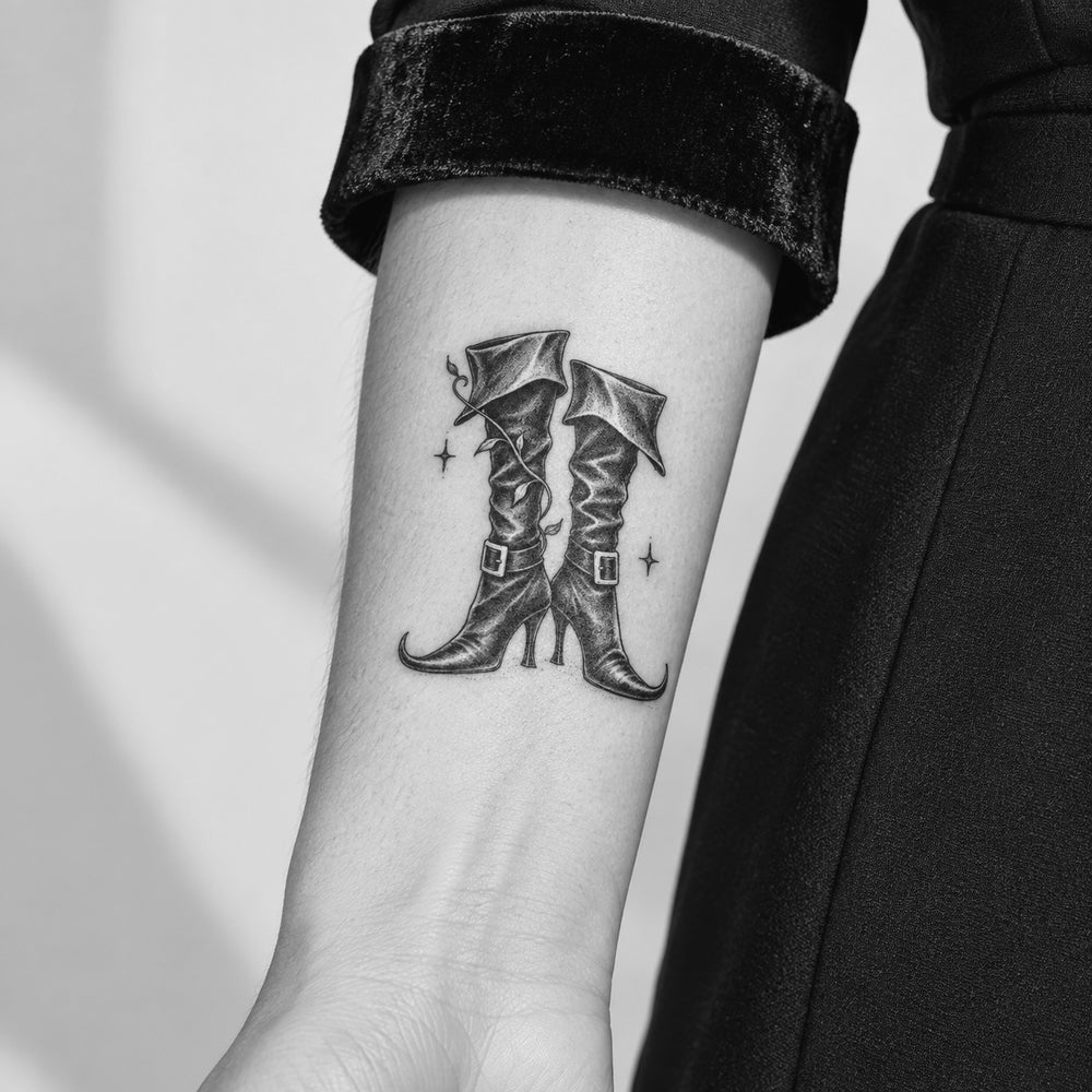 Witch Boots Temporary Tattoo | Superink Lab