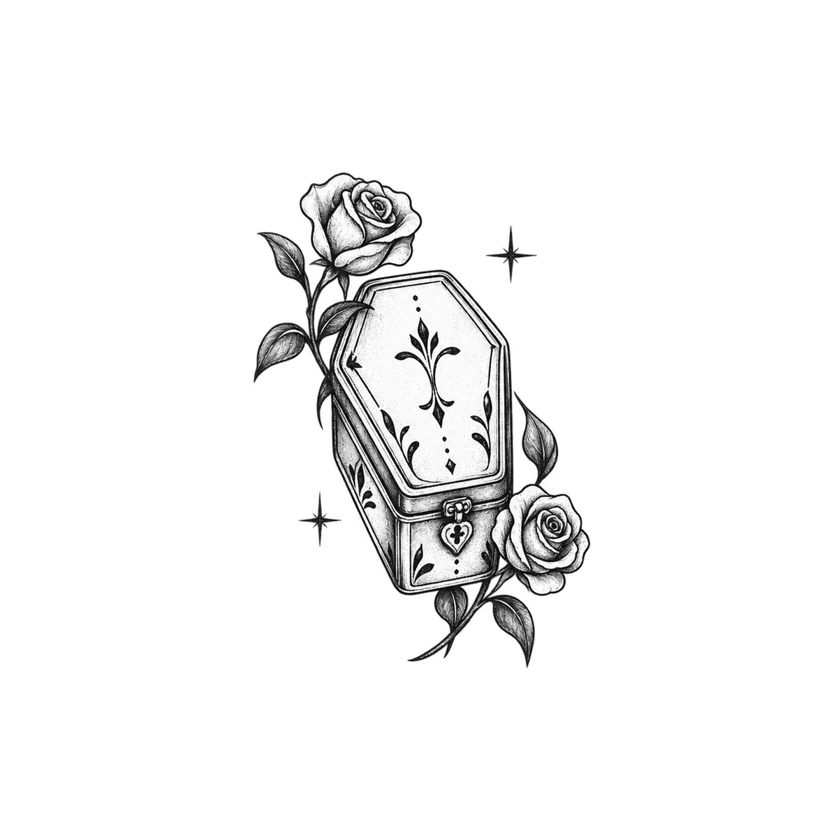Rose Keepsake Temporary Tattoo