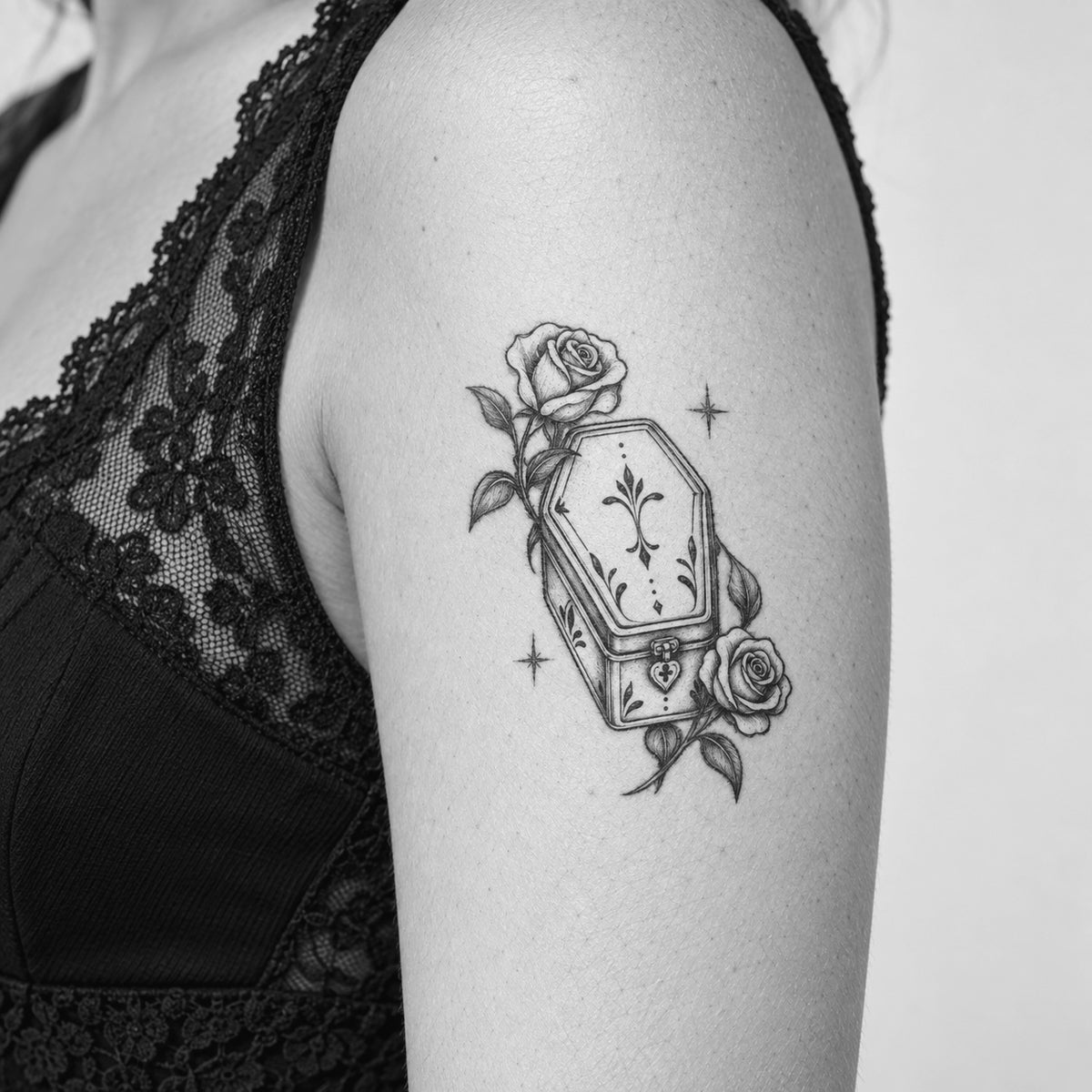 Rose Keepsake Temporary Tattoo