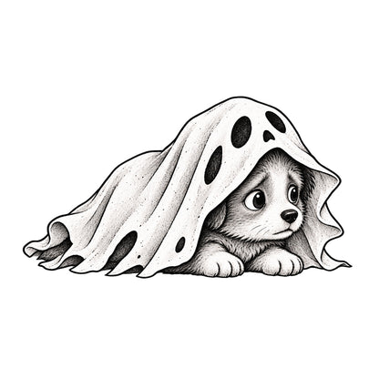 Ghost Dog Temporary Tattoo