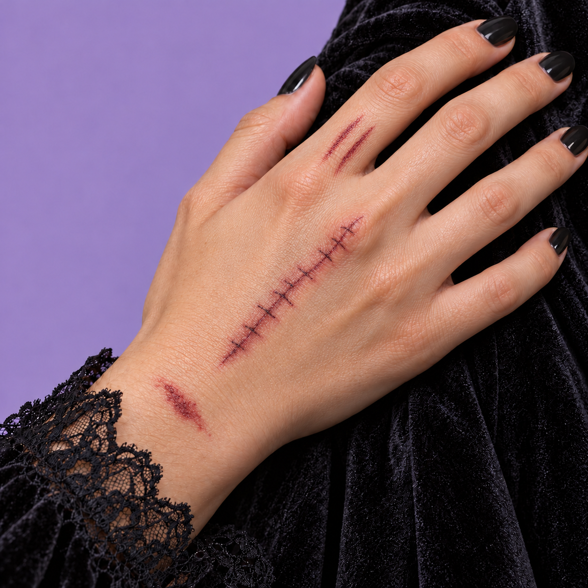 Halloween Realistic Wound & Blood Temporary Tattoos – 30 Sheets