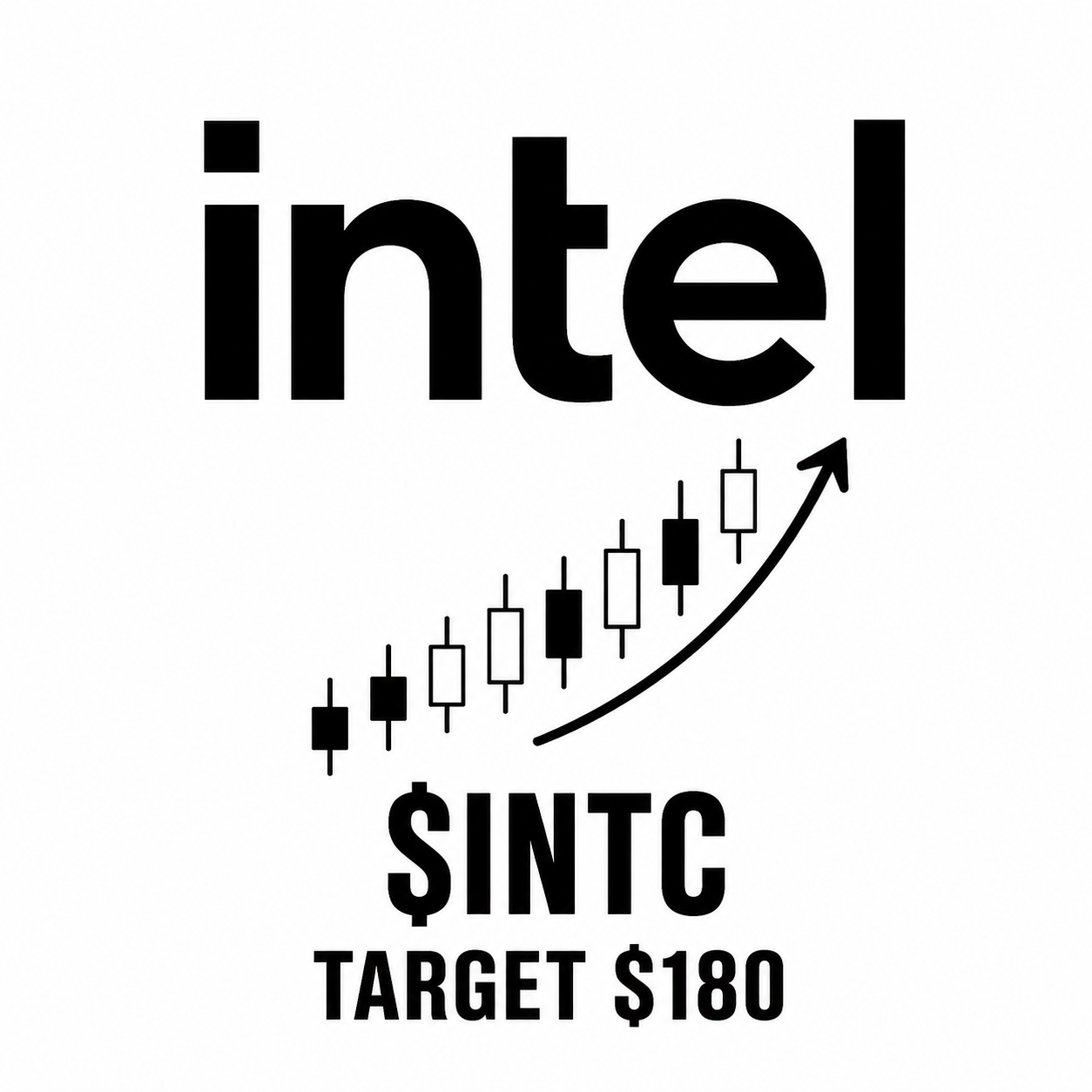 Intel INTC Investor Temporary Tattoo – Stock Market Themed