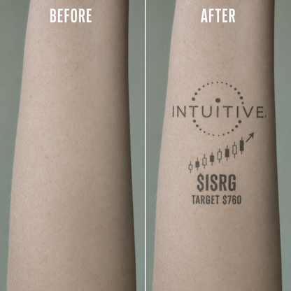 Intuitive Surgical ISRG Investor Temporary Tattoo