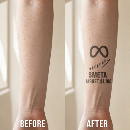 Meta Meta Investor Temporary Tattoo – Quirky Finance Humor