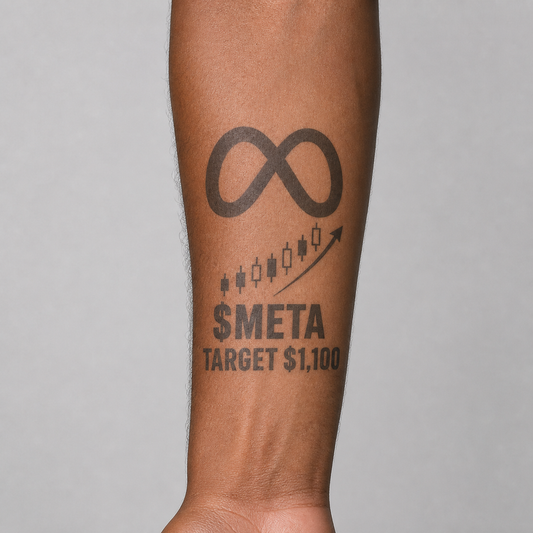 Meta Meta Investor Temporary Tattoo – Quirky Finance Humor