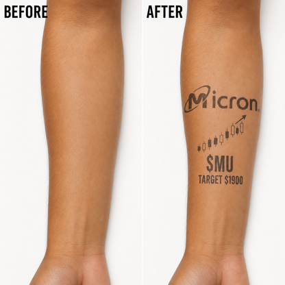 Micron Mu Investor Temporary Tattoo | Superink Lab