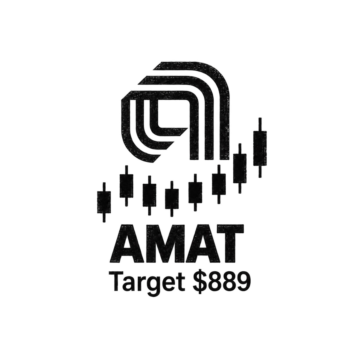 nasdaq 100 top 20 amat blackwork graphic Temporary Tattoo