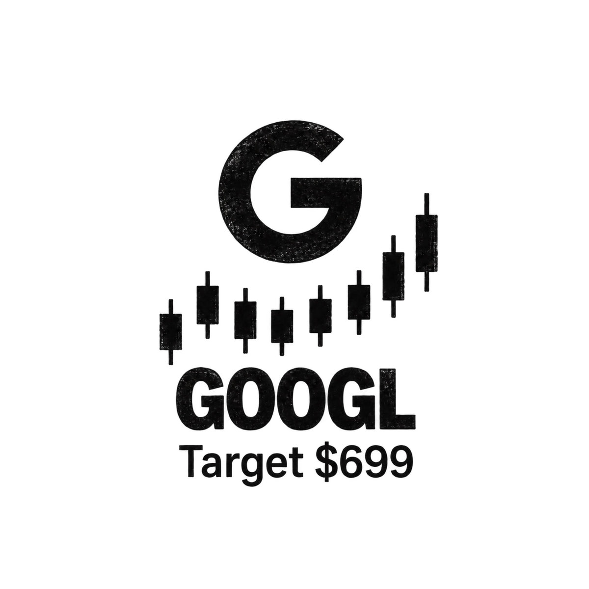 nasdaq 100 top 20 googl blackwork graphic Temporary Tattoo