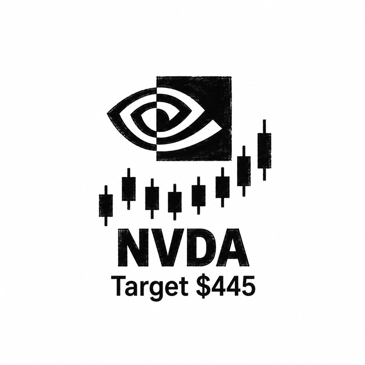 nasdaq 100 top 20 nvda blackwork graphic Temporary Tattoo