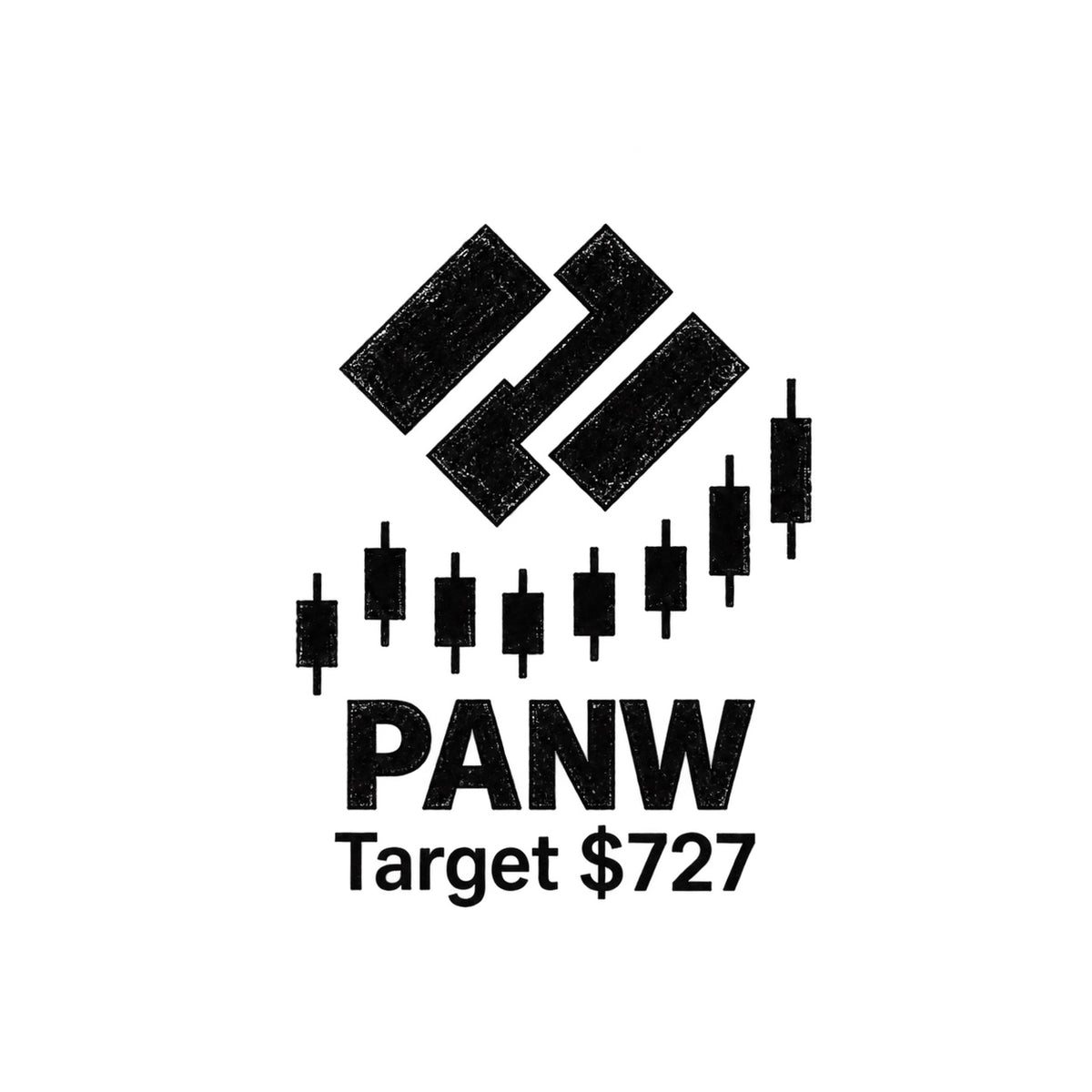 nasdaq 100 top 20 panw blackwork graphic Temporary Tattoo