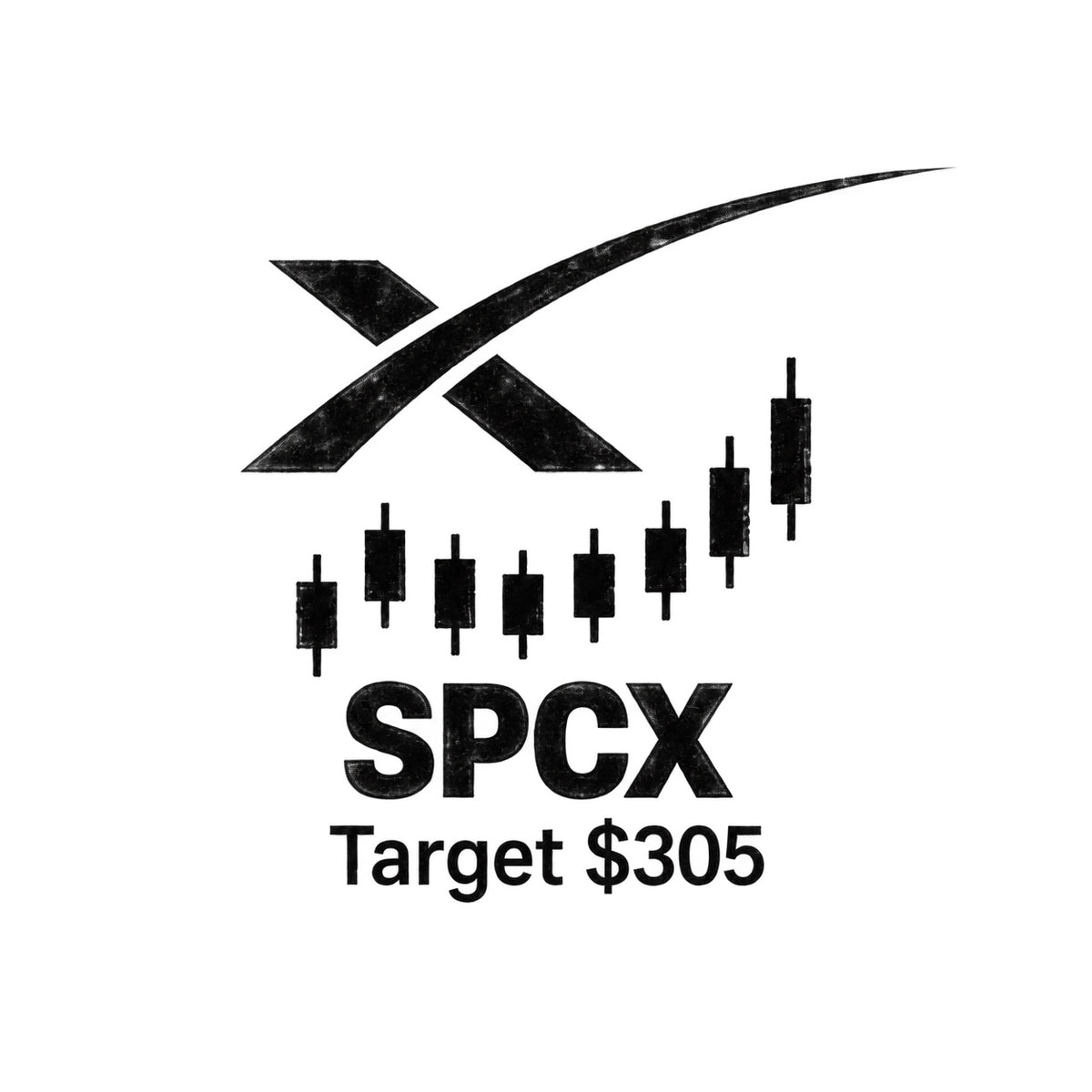 nasdaq 100 top 20 spcx blackwork graphic Temporary Tattoo