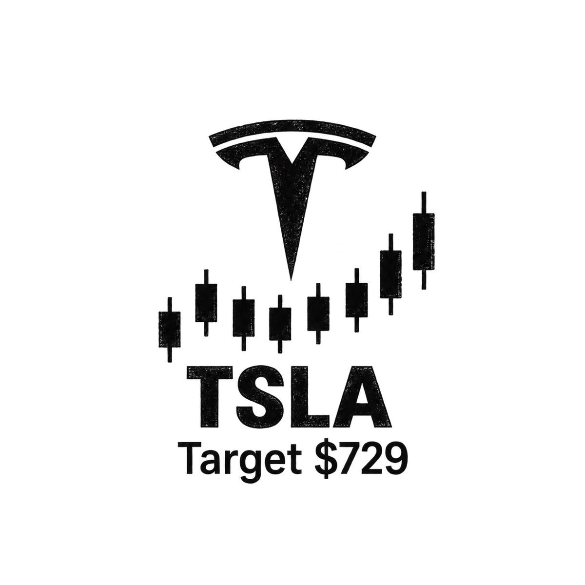 nasdaq 100 top 20 tsla blackwork graphic Temporary Tattoo