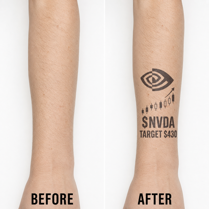 NVIDIA NVDA Investor Temporary Tattoo