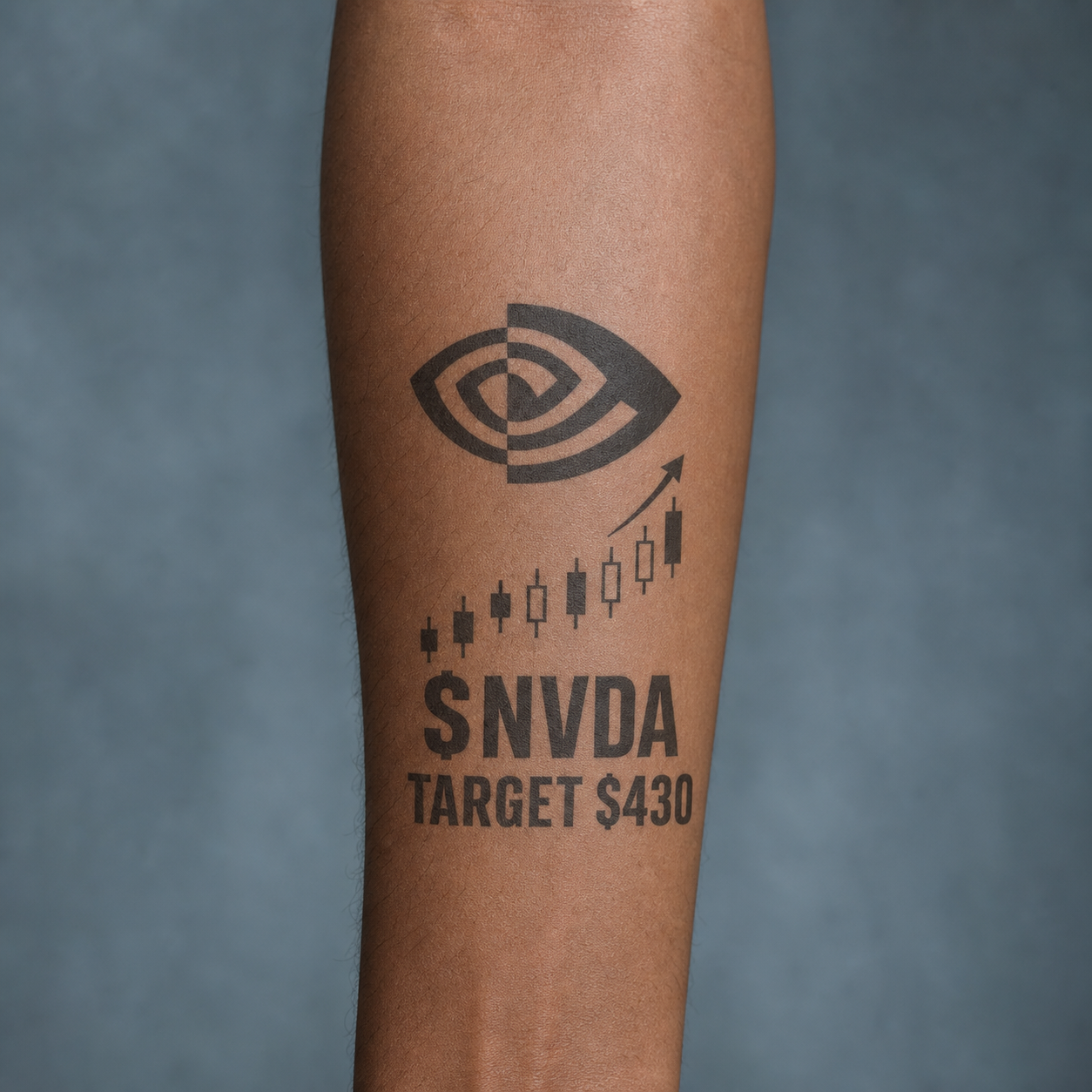 NVIDIA NVDA Investor Temporary Tattoo