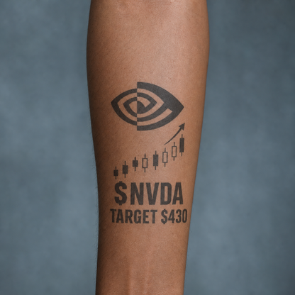 NVIDIA NVDA Investor Temporary Tattoo