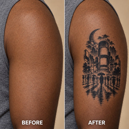 Tokyo Minimalist Shibuya Crossing Graphic Temporary Tattoo