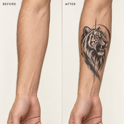 Rift Tiger Graphic Temporary Tattoo