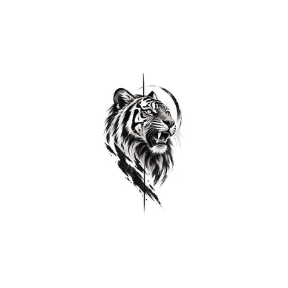 Rift Tiger Graphic Temporary Tattoo