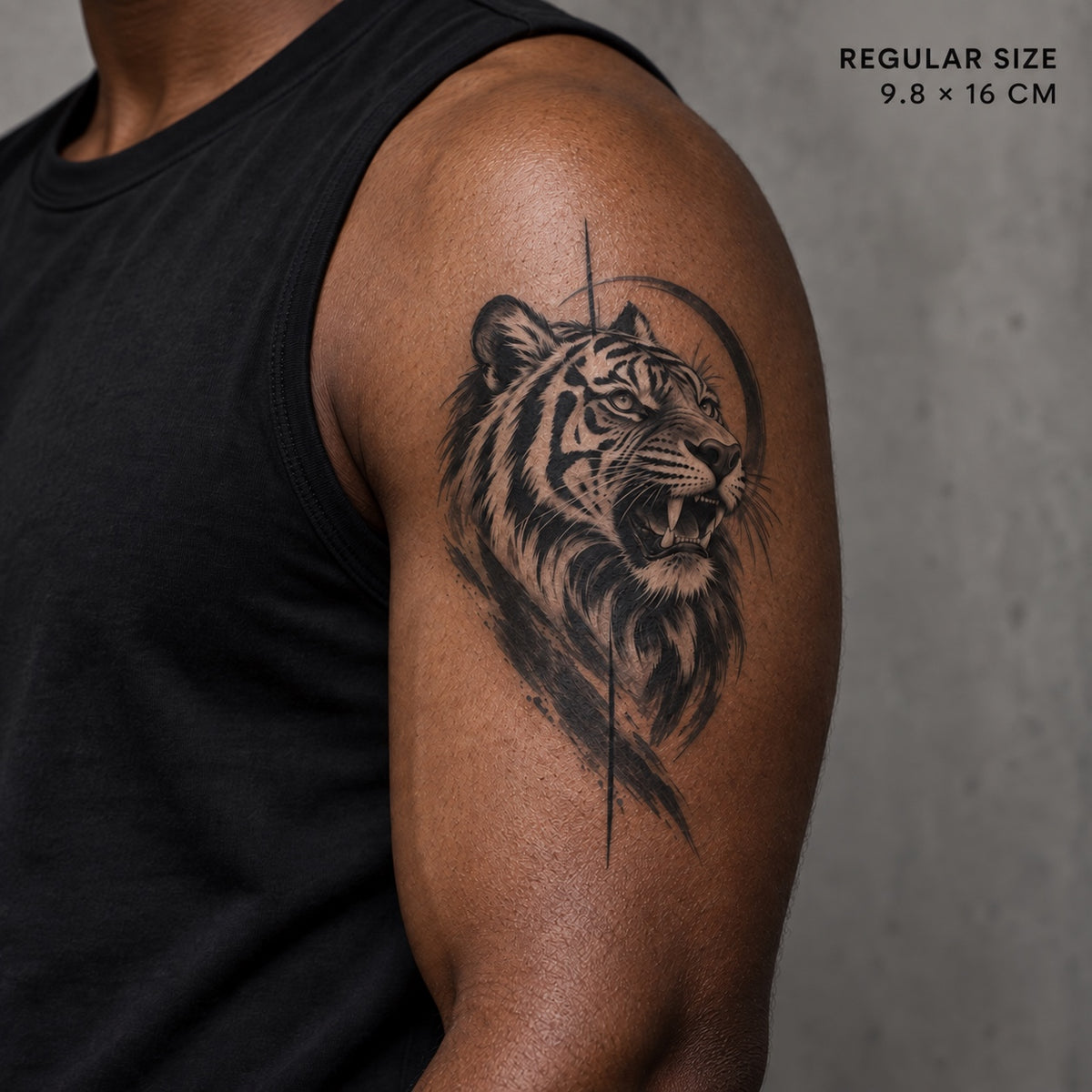 Rift Tiger Graphic Temporary Tattoo