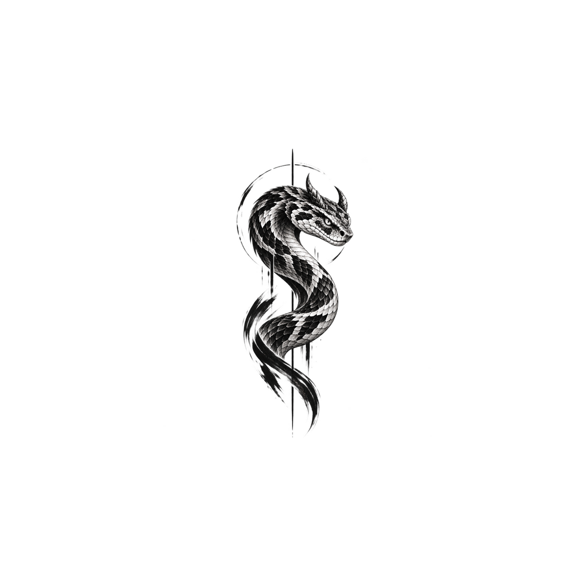 Wild Beasts Silent Strike Viper Graphic Temporary Tattoo