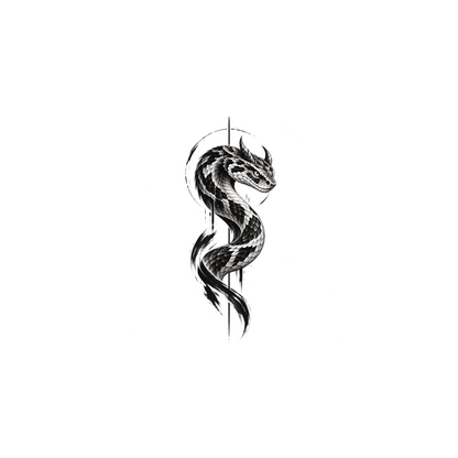 Wild Beasts Silent Strike Viper Graphic Temporary Tattoo