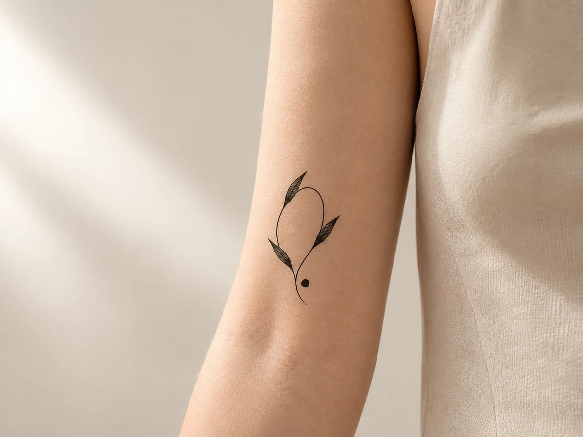 Applying a temporary tattoo carefully